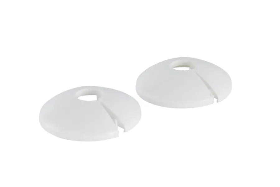 Vvs-Artikler|Plastroset 12 mm hvid - 2 stk.