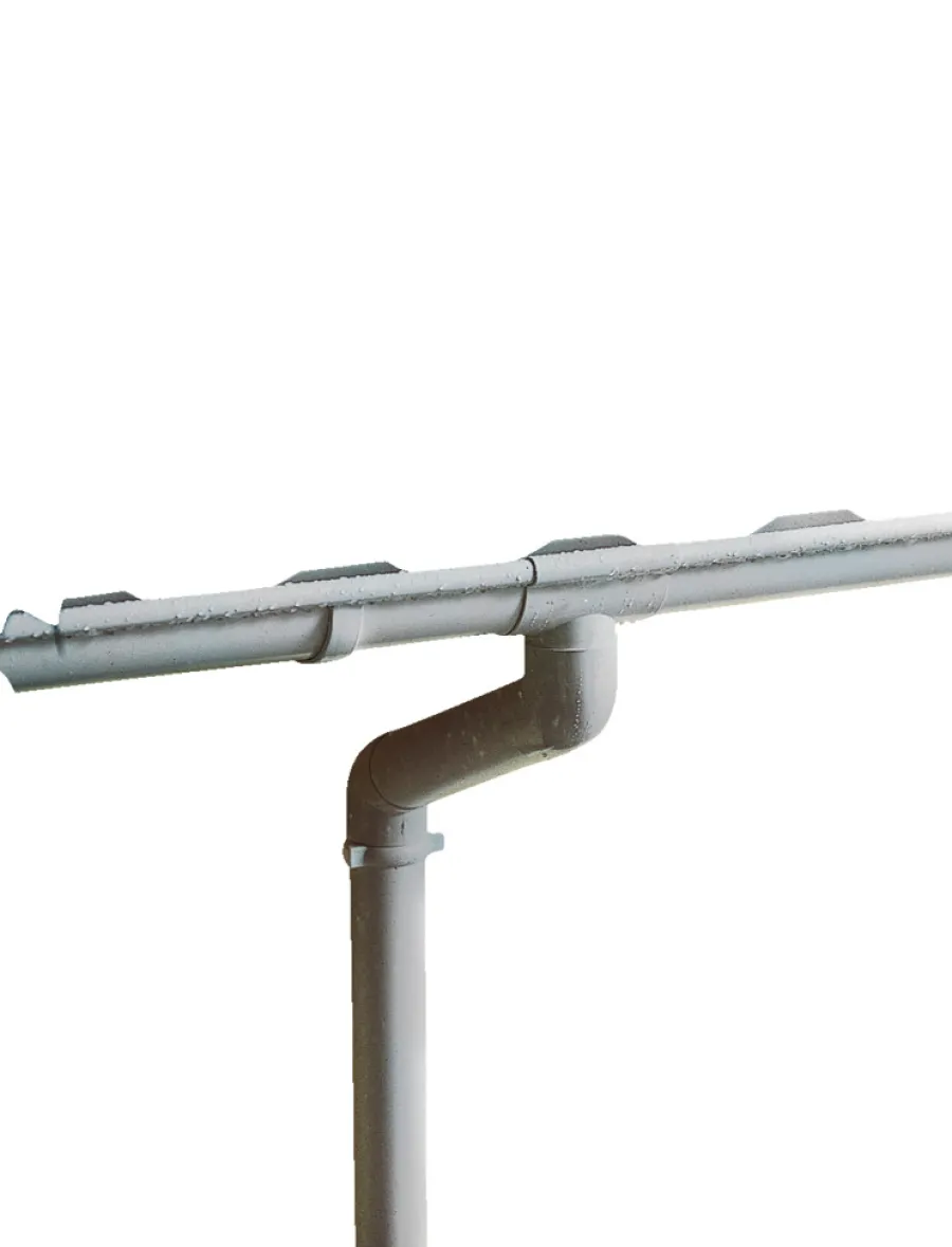Rodena Tagrender|Plasttagrende grå - 3 m