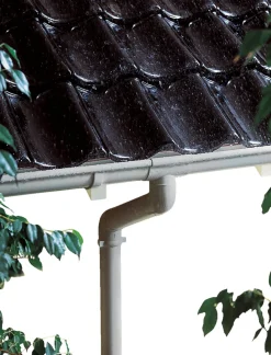 Rodena Tagrender|Plasttagrende grå - 3 m