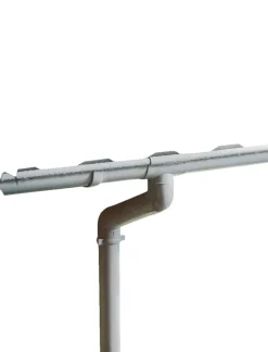 Rodena Tagrender|Plasttagrende grå - 4 m