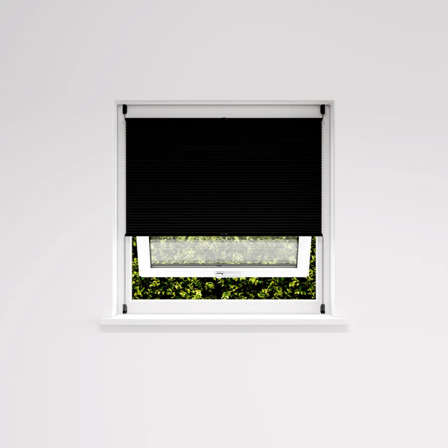 Plisségardiner|Plisségardin Touch Up & Down 140 x 130 cm Sort