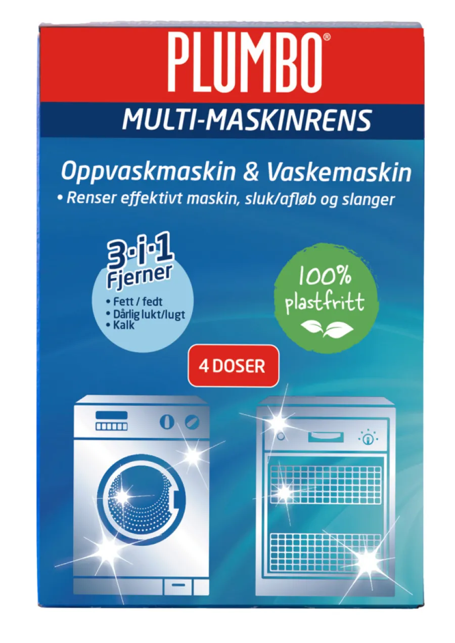 Plumbo Rengøringsmidler|Multi-Maskinrens 4 poser