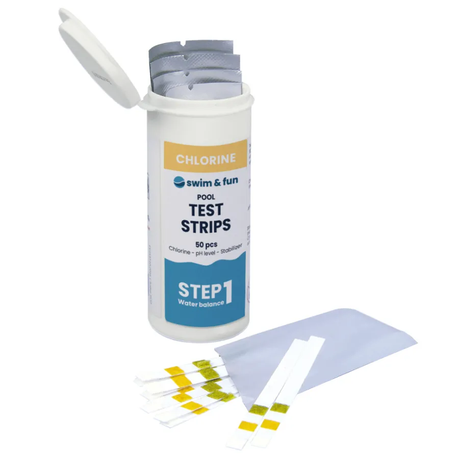 Swim & Fun Poolkemi & Testudstyr|Pool Test Strips 50 stk. -