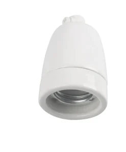 Elworks Elophæng & -Fastgørelse|Porcelænsfatning E27 HVID -