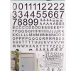 Postkasser|Husnumre & -Bogstaver|Postkassestickers med tal, bogstaver og figurer sort