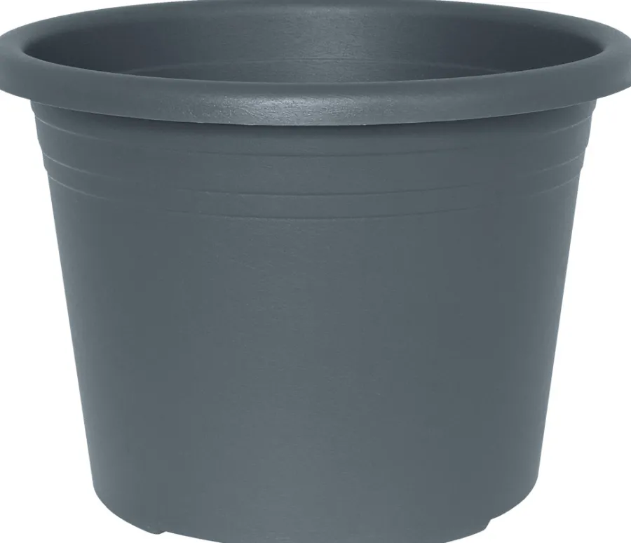 Krukker|Potte Cylindro plast Ø40 cm Grå