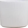Scan-Pot Krukker|Potteskjuler Pillar Stripes hvid Ø17 cm