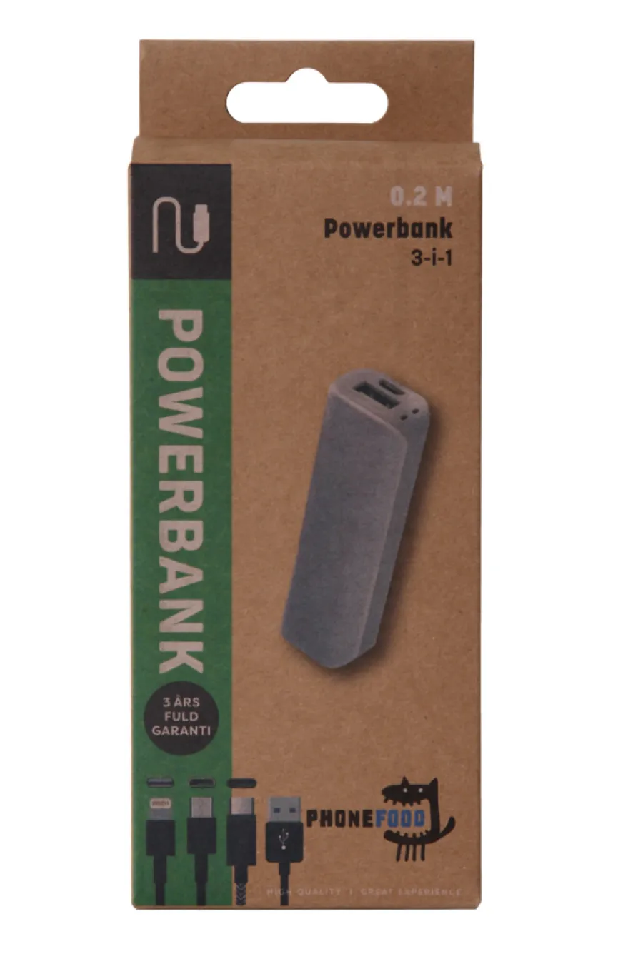 PhoneFood Kabler & Adaptere|Power Bank