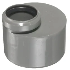 Afløbsrør|PP reduktion lav grå 110 mm x 50 mm