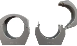 Afløbsrør|PP rørholder 40 mm 2-pk. Grå