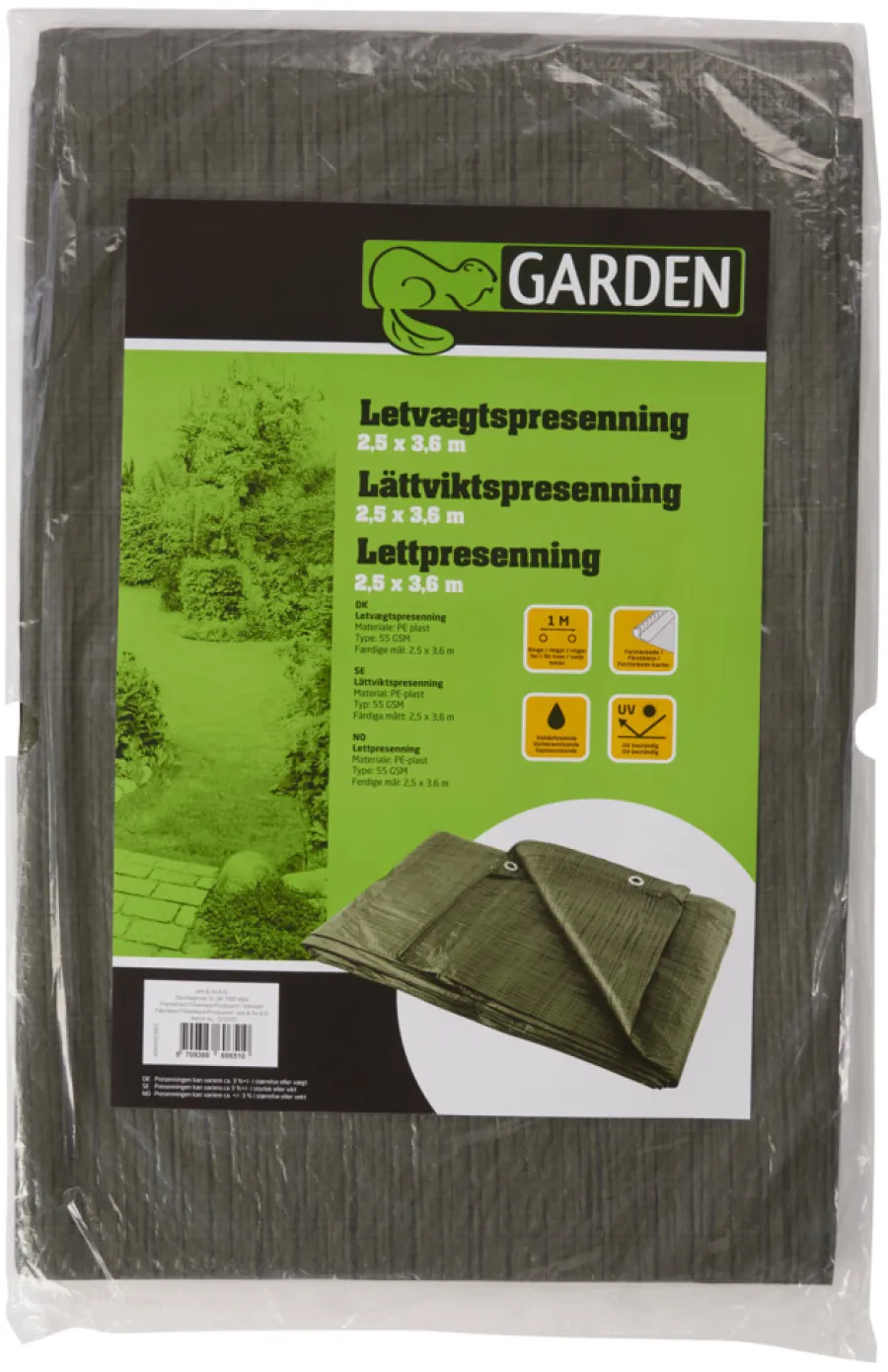 Garden® Presenninger|Presenning 250 x 360 cm 9 m² - Grøn