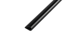 Profillister|Profilliste ombuk sort pvc 1000 mm