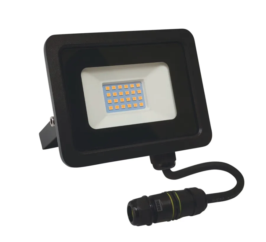 Arbejdslamper|Projektør inkl. 20 W LED-pære sort