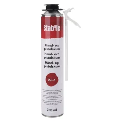 Stabile® Fugeskum|PU hånd- og pistolskum 2-i-1 750 ml -