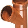 Kloakrør|PVC kloakgrenrør 110 mm x 45 gr. rød
