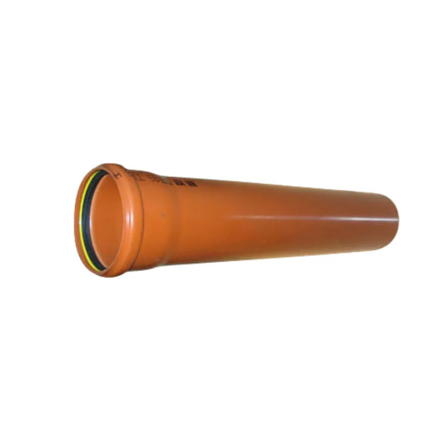 Kloakrør|PVC kloakrør 110 mm x 2000 mm rød