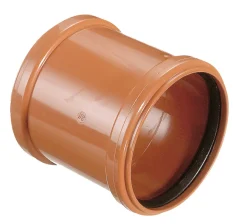 Kloakrør|PVC kloakskydemuffe 110 mm rød