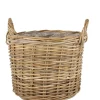 Krukker|Rattankurv m/plast Ø38 cm