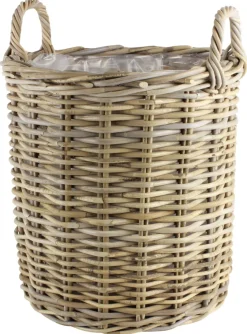 Scan-Pot Krukker|Rattankurv m/plast Ø30 cm