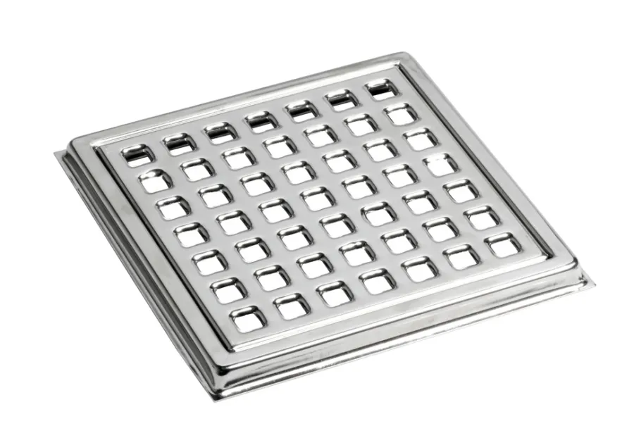 H.F. Hansen Gulvafløb|Rist og ramme til afløbsskål 155 x 155 mm -