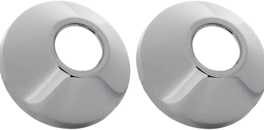 Vvs-Artikler|Roset til excentrisk forskruning 3/4" krom 2 stk.