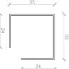 Fibercement|Samlemuffe 25 x 25 x 60 mm