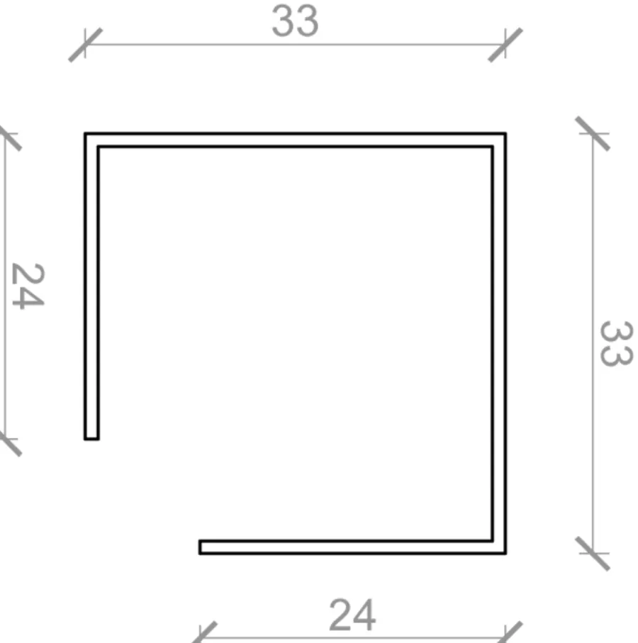 Fibercement|Samlemuffe 25 x 25 x 60 mm