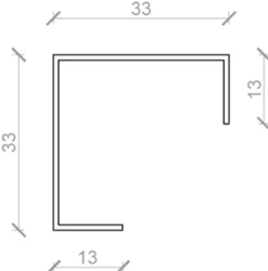 Fibercement|Samlemuffe 14 x 14 x 60 mm