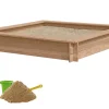 Nordic Play Sandkasser & Legehuse|Sandkasse m/sand lærk 150 x 150 cm -