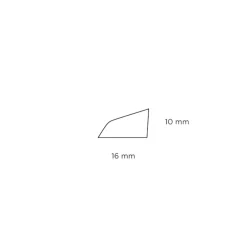 Hornbaek Lister|Sandliste MDF eg - 10 x 16 x 3000 mm