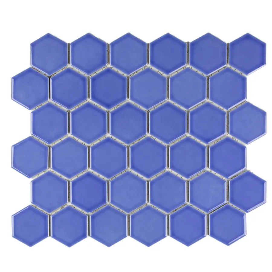 SCG Fliser & Klinker|Mosaik fliser lyseblå 10 net (0,9 m²) Lyseblå med glaseret finish