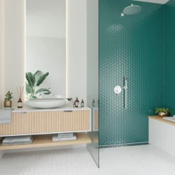 SCG Fliser & Klinker|Mosaik fliser turkisblå 10 net (0,9 m²) Turkisblå med glaseret finish