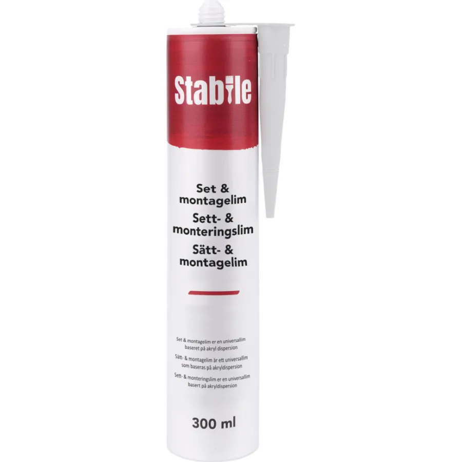 Stabile® Montagelim|Set- & montagelim 300 ml - Gul