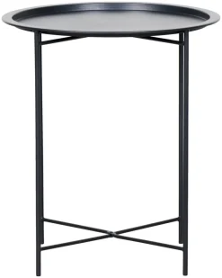 Sunlife® Sæsonafslutning|Haveborde|Sidebord Michigan Ø46,8 cm stål - Sort