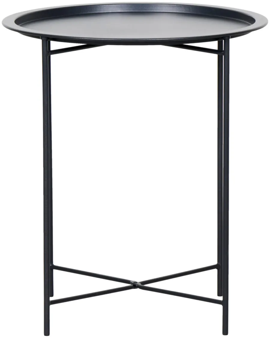 Sunlife® Sæsonafslutning|Haveborde|Sidebord Michigan Ø46,8 cm stål - Sort
