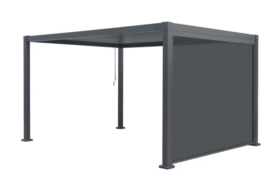 Sunlife® Pavilloner & Partytelte|Overdækning|Sidepanel til Sunlife pergola 3 meter - Sort