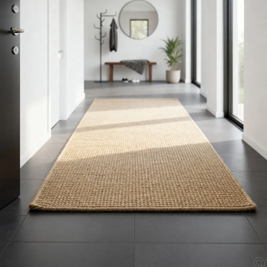 Boligindretning|Sisal tæppe 70 x 140 cm Natur