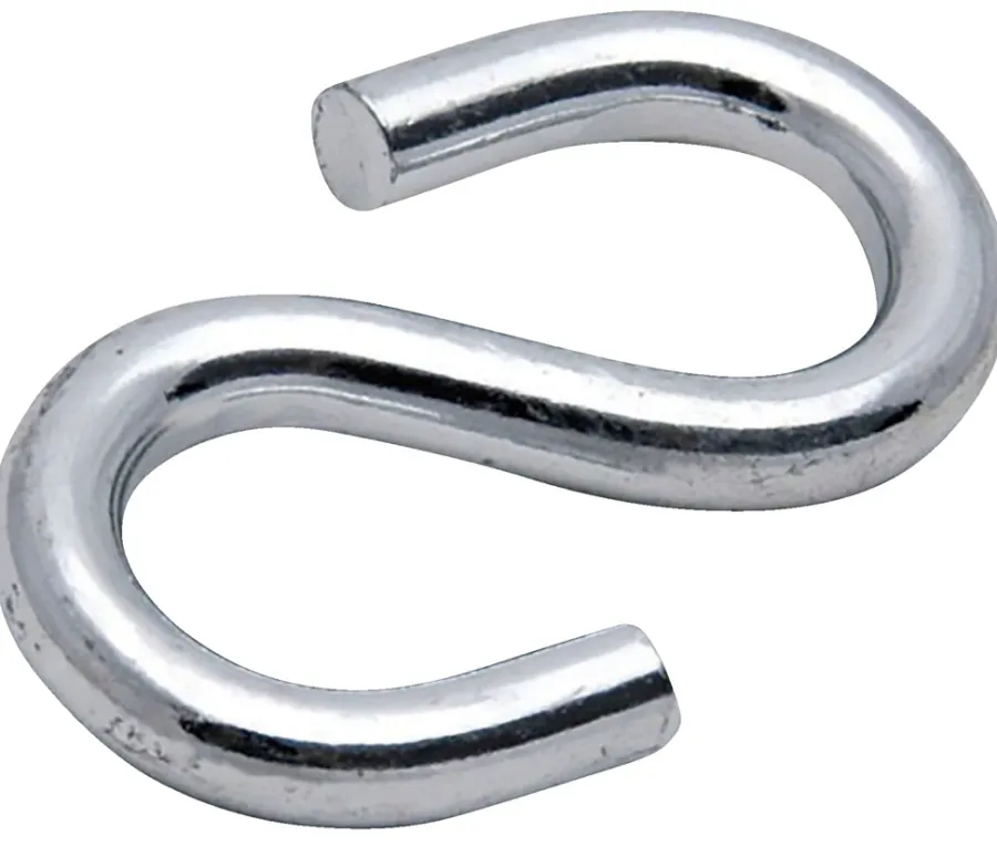 HOME it Kæder & Wirer|S-kroge 6 mm elforzinket 2 stk.