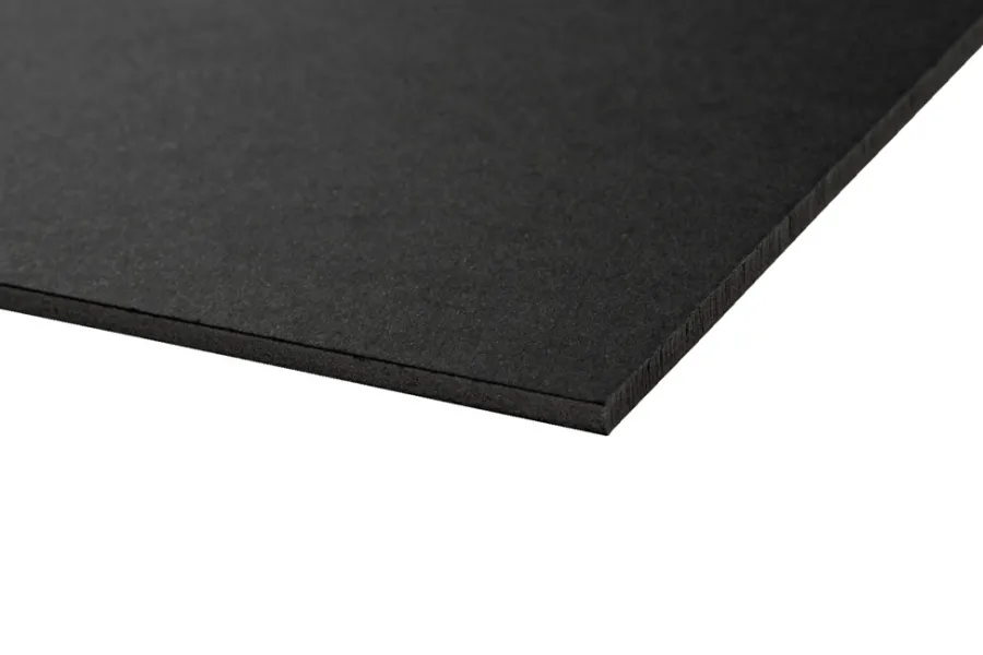 Rias Plast- & Skumplader|Skumplade m/kartondæklag sort 5 x 1000 x 700 mm