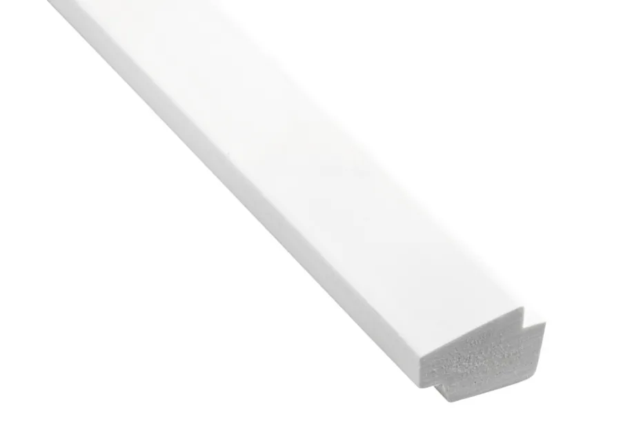 Hornbaek Lister|Skyggeliste plast hvid - 15 x 21 x 3000 mm