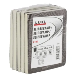 LUXI® Sandpapir|Slibesvamp korn 100 - 10 x 12 mm 5 stk. -