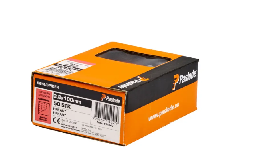 Paslode Søm|Søm varmforzinket 3,8 x 100 mm 50 stk. -