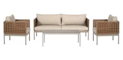 Envy Loungemøbler|Sofasæt m/hynder 4 dele natur -
