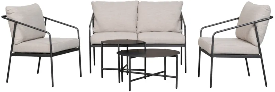 Outfit Loungemøbler|Sofasæt m/pude 5 dele -