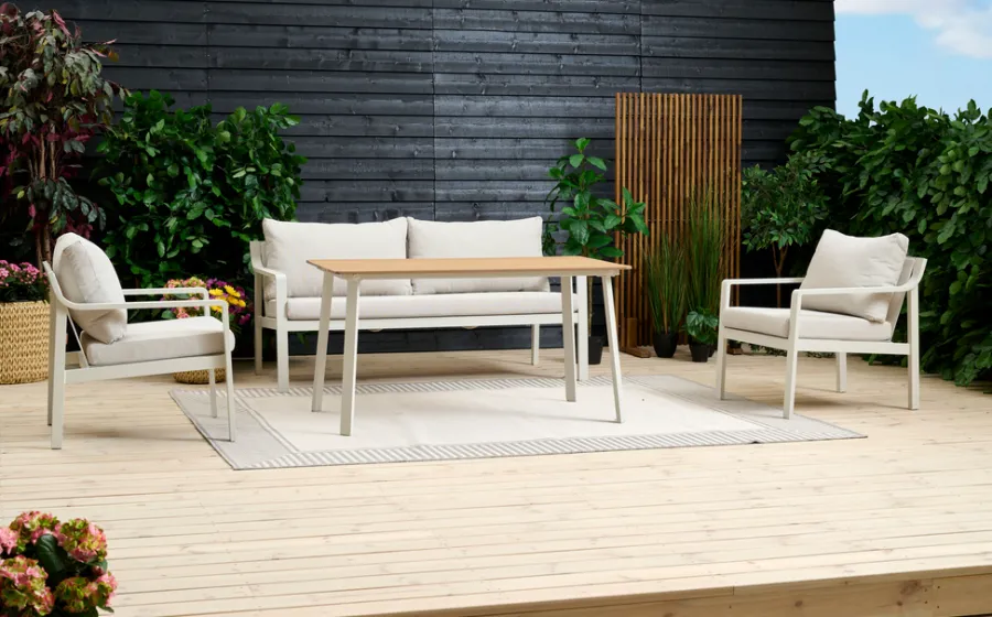 Sunlife® Sæsonafslutning|Loungemøbler|Sofasæt Philadelphia - Beige og natur