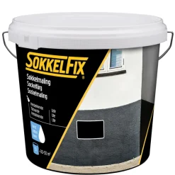 SokkelFix® Tag-, Mur- & Sokkelmaling|Sokkelmaling vandbaseret 5 liter - Sort