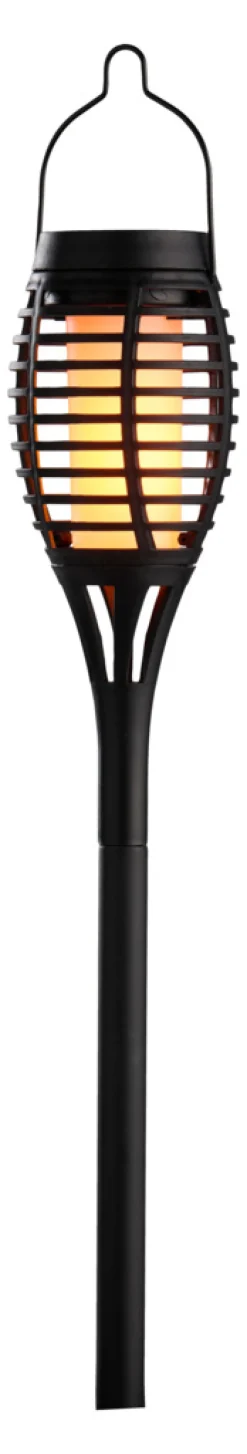 Garden® Sæsonafslutning|Solcellelamper|Solar 3-i-1 flammefakler LED 50 cm 3-pk. - Sort