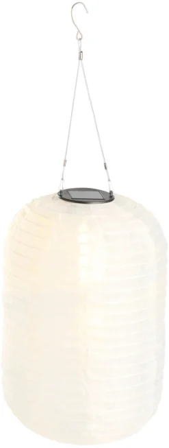 Garden® Sæsonafslutning|Solcellelamper|Solarlanterne aflang Ø24 x H38 cm -