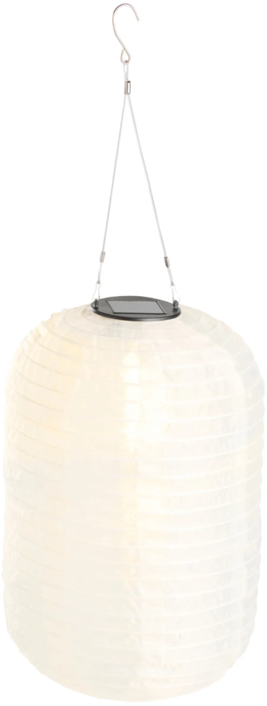 Garden® Sæsonafslutning|Solcellelamper|Solarlanterne aflang Ø24 x H38 cm -
