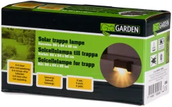 Garden® Sæsonafslutning|Solcellelamper|Solar trappelampe 8 x 4,2 x 4,5 cm – 6-pk. -